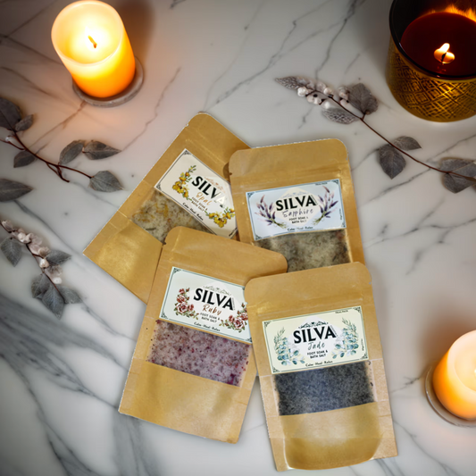 Silva Bath Salts – Trial Pack Combo | 4 Powerful Blends to Calm, Heal & Relax