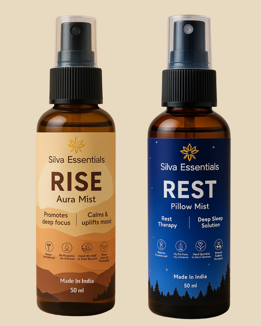 Silva Pillow Mist Combo – Rise & Rest | Energize & Relax Naturally